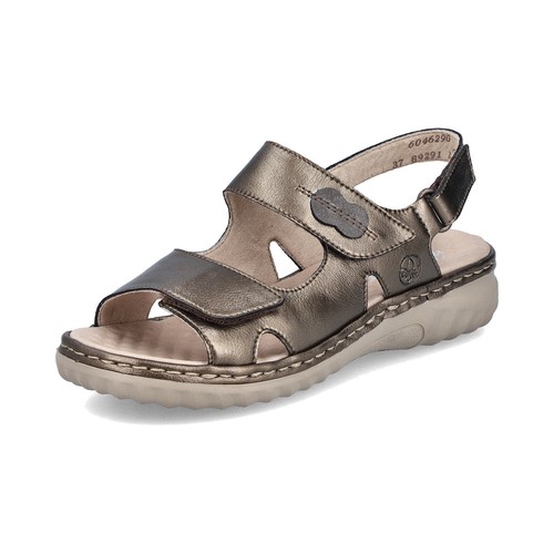 Rieker damen sandale - rieker, bronze
