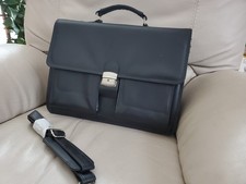 Business Tasche Herren, Umhängetasche, schwarz, viele Fächer, abschließbar