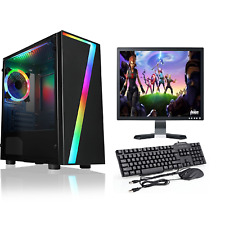 FCS ULTRA FAST i3 i5 i7 Desktop Gaming Computer 2TB 16GB RAM GTX 1660 Windows 10