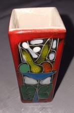 Vase Handbemalt Italy Vintage Design Keramik Porzellan Miniatur