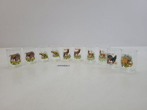 10x schnapsgläser wild - 10x, wild-motive