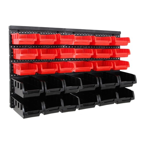 32tlg stapelboxen wandregal - stapelboxen,