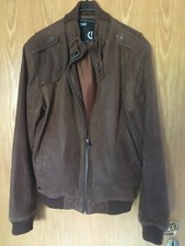 !Solid Velours Lederjacke Blouson Leather Jacket Gr. L = 50/52 (kurz)