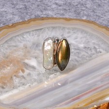 Labradorit Ring, 925er Silber