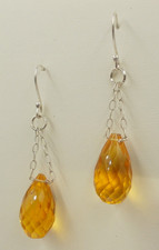 Citrin - Ohrhänger, Ohrringe