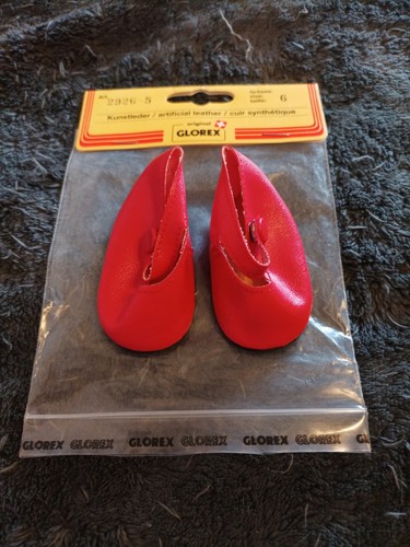 Puppenschuhe rot glorex - rot,,