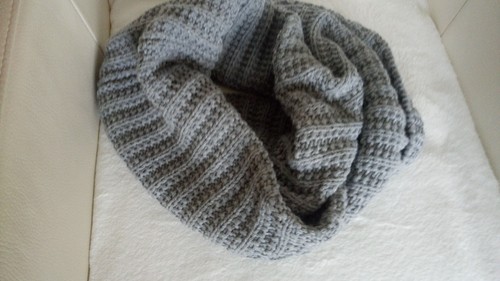 Schal loop rundschal grau - schal,