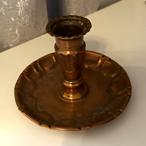 Vintage kerzenständer kupfer - kerzenständer,