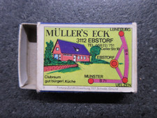 Streichholzschachtel Müllers Eck Ebstorf