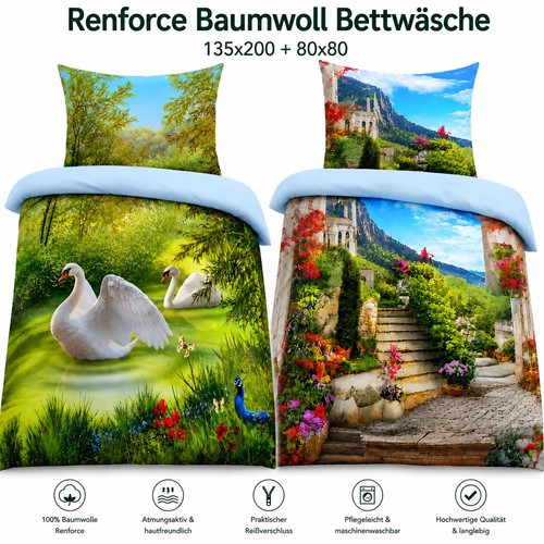 Bettwäsche bettgarnitur - bettwäsche,