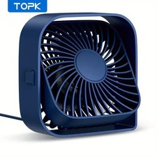 TOPK Mini Ventilator USB Tischventilator,Klein Leise Desk Fan Lüfter Zuhaus Büro