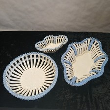 Wächtersbacher Keramik - 3 Durchbruchschalen(1895-1905)