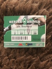 Ticket SV Werder Bremen - VfL Bochum (BL 06/07), Sammelkarte, Ultras, SVW, 1848