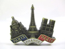 Paris Magnet Metall Eiffelturm Sacre Coeur Notre Dame Souvenir France (A51)