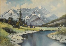 Dubrau signiert - Alpen