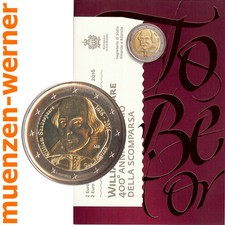 Sondermünzen San Marino: 2 Euro Münze 2016 Shakespeare Sondermünze Gedenkmünze