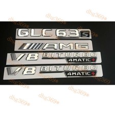 Chrom-Zierleiste Heck- /Kofferraumabzeichen für GLC63s AMG V8 BITURBO 4MATIC+