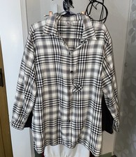 Damen Flanellbluse, Gr. 48