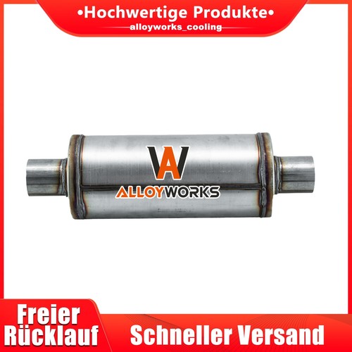 Schalldämpfer edelstahl - edelstahl, 2.5"