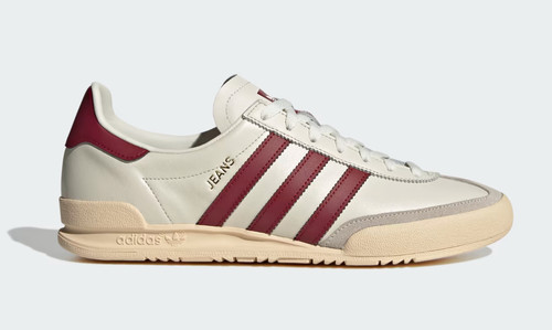 Adidas jeans white burgundy - adidas,