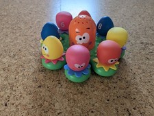 TOMY Toomies OKTO-PLANTSCHIS Tintenfischfamilie BADESPIELZEUG Tintenfisch 