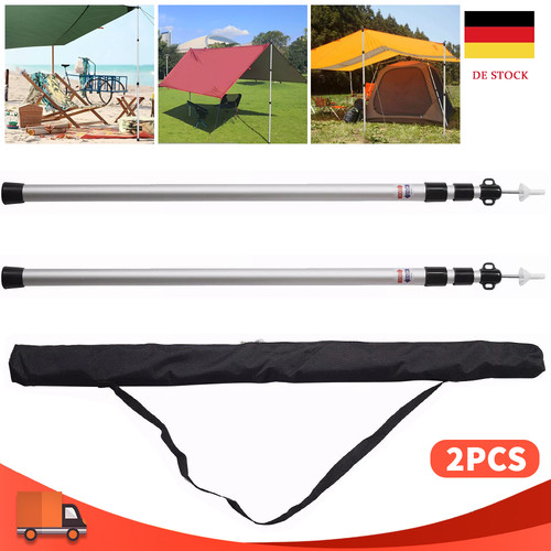 Teleskop zeltstange alu - 2x,