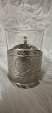 Vintage Sowjetischer Teeglashalter "Saporischschja" mit Glas -  Podstakannik