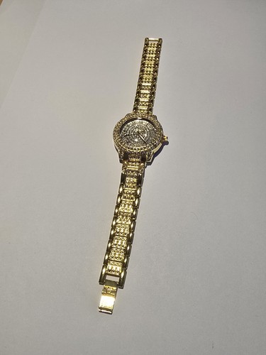 Damenuhr goldoptik mit - goldoptik,