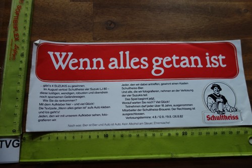 Alter aufkleber brauerei bier - aufkleber,