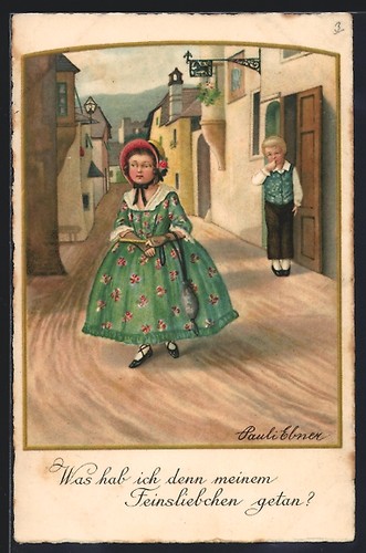 Künstler pauli ebner - künstler-ak,