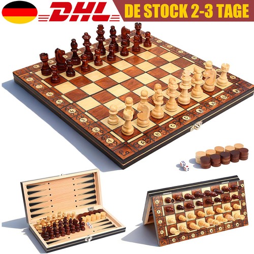 Holz schachspiel magnetisch - schachspiel,