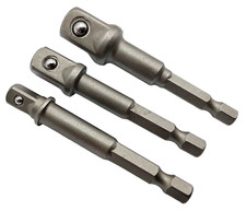 3x Stecknuss Adapter Set 1/4"