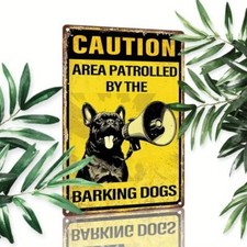 Blechschild Gebiet durch