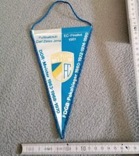 DDR Fußball Wimpel FC Carl-Zeiss Jena Fanartikel Reklame Sport Fussball 