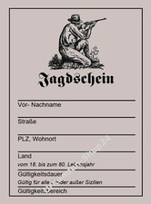 Jagdschein - Ausweis