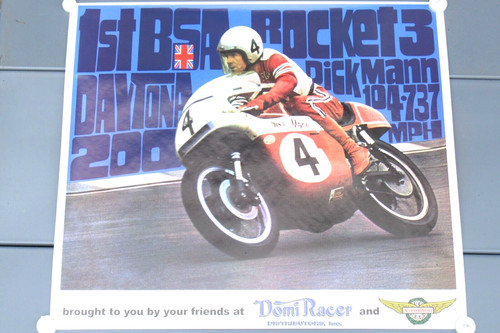Bsa rocket rick mann poster - bsa,