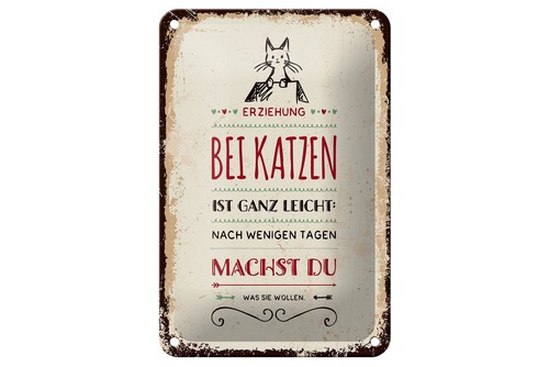 Blechschild 20x30cm gewölbt