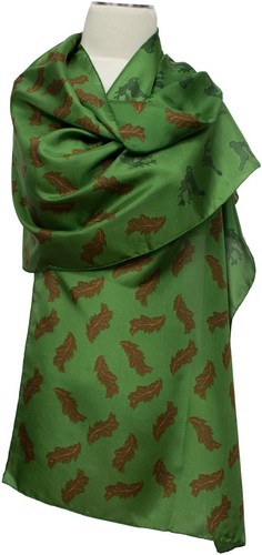 Trachtenschal grün hirsche - trachtenschal,