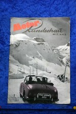 Motor Rundschau 1/53 DKW Kombi 3/4 t BMW 501 Tornax V200 Mofa Panther Baby