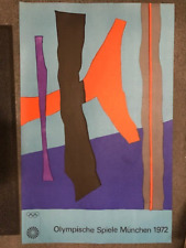 Kunst Plakat Poster Olympiade München 1972 Motiv Fritz Winter Bauhaus DIN A 0