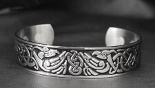 Vikinger Magnet Armreif Edelstahl Odin Knoten Rabe Amulett Wikinger Biker AE2C