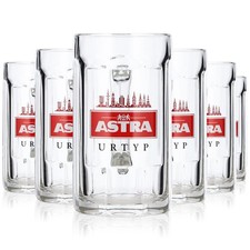 6x Astra Bier Glas 0,25l Krug