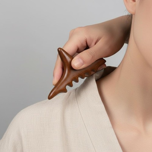 Natural sandalwood shark shape - natural,