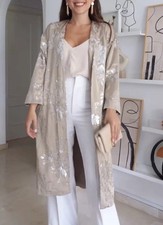 Zara Satin Pailletten Kimono