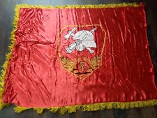 Rarität DDR Ehrenbanner Fahne Brandschutz Feuerwehr Bezirk Rostock Teterow