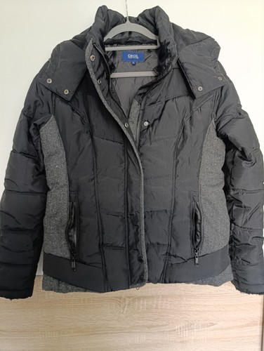 Damen winterjacke schwarz grau - damen, schwarz/grau