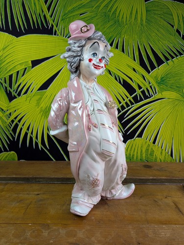 Porzellanfigur clown mit - porzellanfigur,