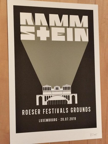 Rammstein siebdruck 2019 - siebdruck,