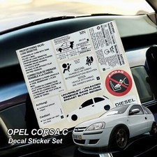 Opel Corsa C Decal Sticker Set