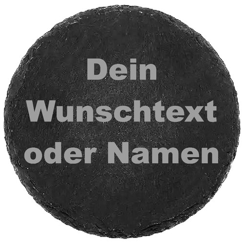 Runder schiefer untersetzer - schiefer,